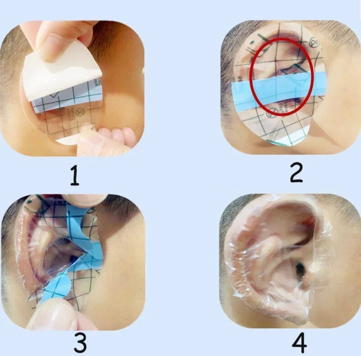 formas de colocar el protector de oidos 