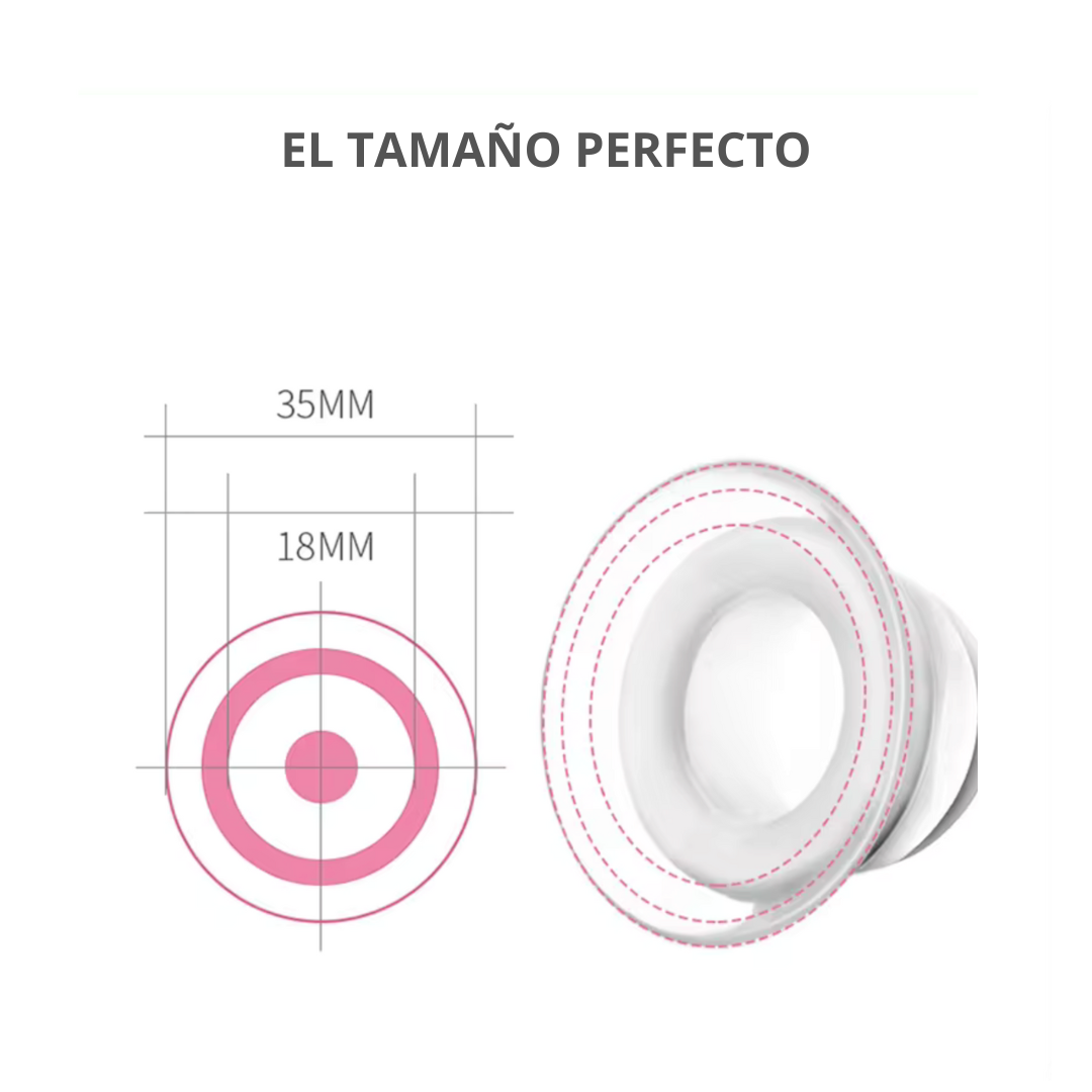 Dimensiones que utiliza el protector de pezon 