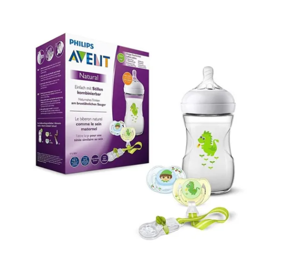 Philips Avent - Biberón Natural 260 ml Tigres, Set De Biberones