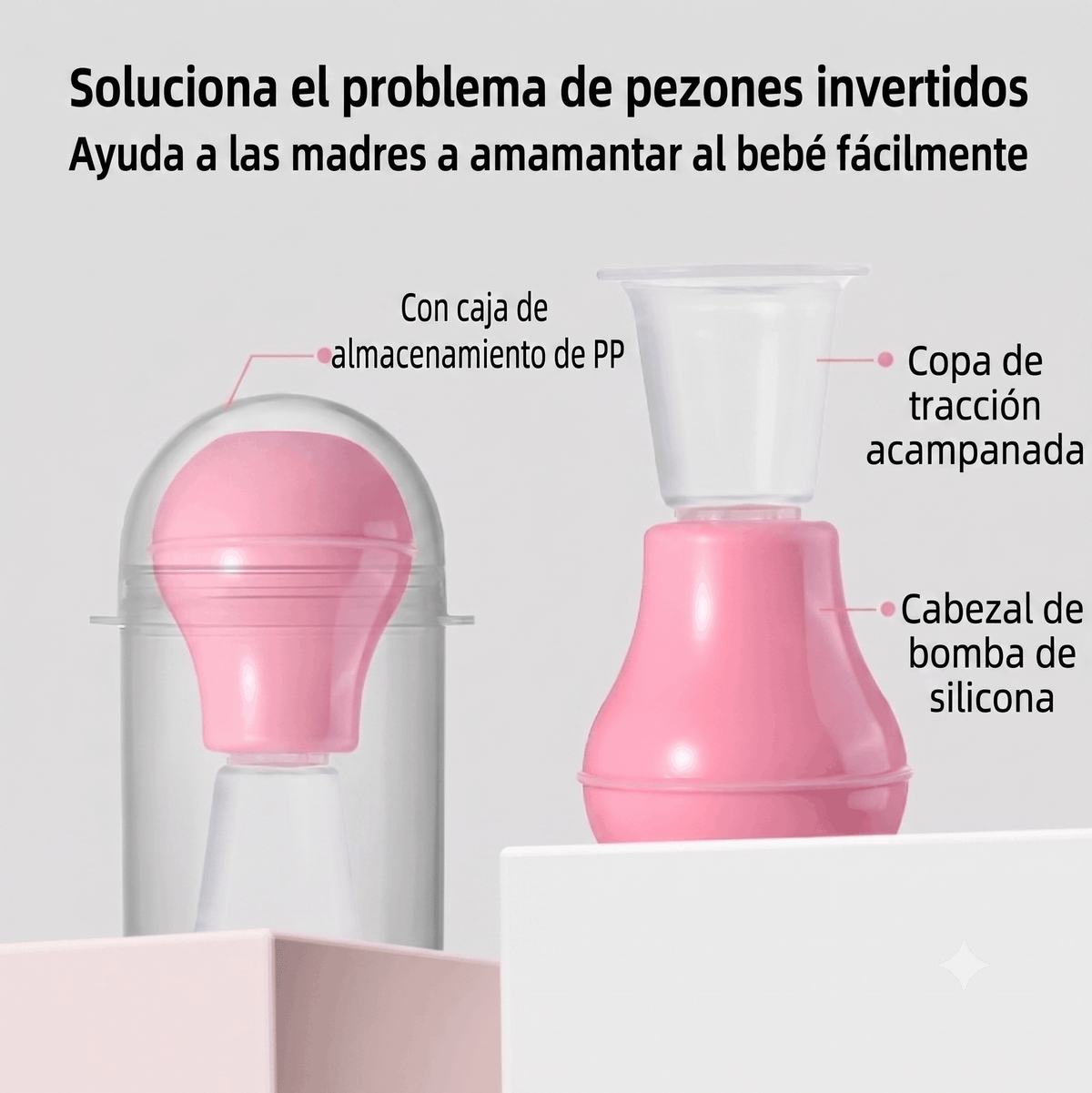 Soluciona el problema de pezones invertidos