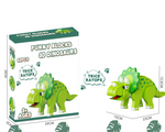 Triceratops de goma Eva con sus medidas