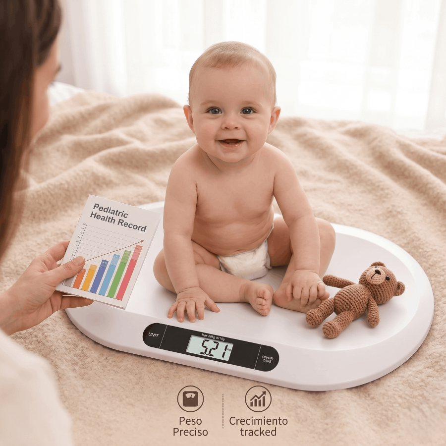 Balanza Digital Pediátrica para Bebés 20kg con Función Hold