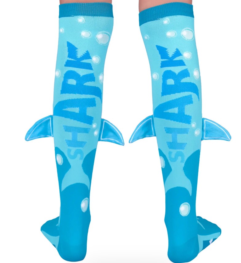 calcetines de tiburones parte de atras