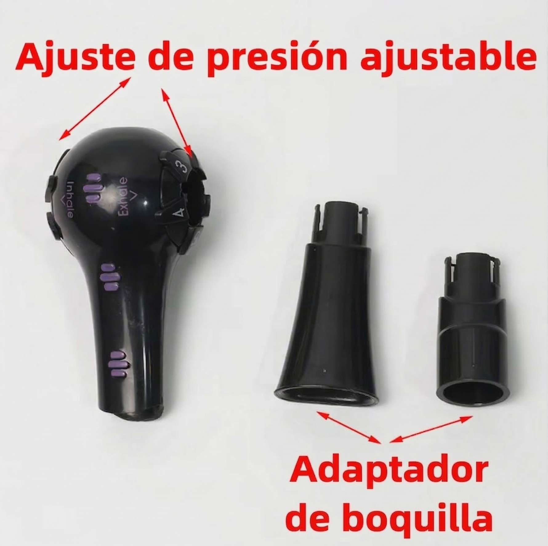 indicaciones del entrenador de respiracion ajustable
