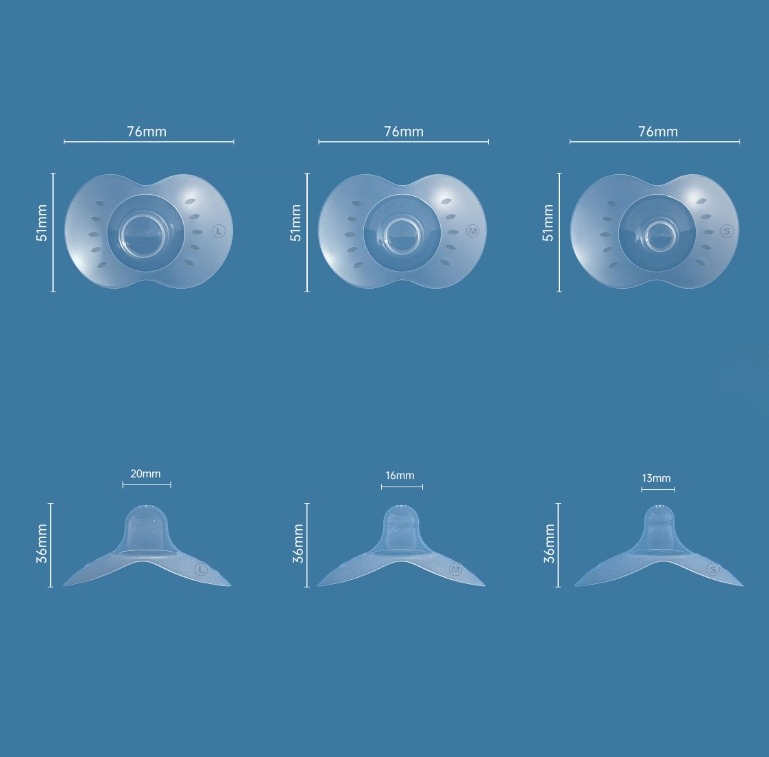 medidas de la pezoneras de lactancia