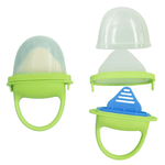 mordedor de bebe con leche congelada