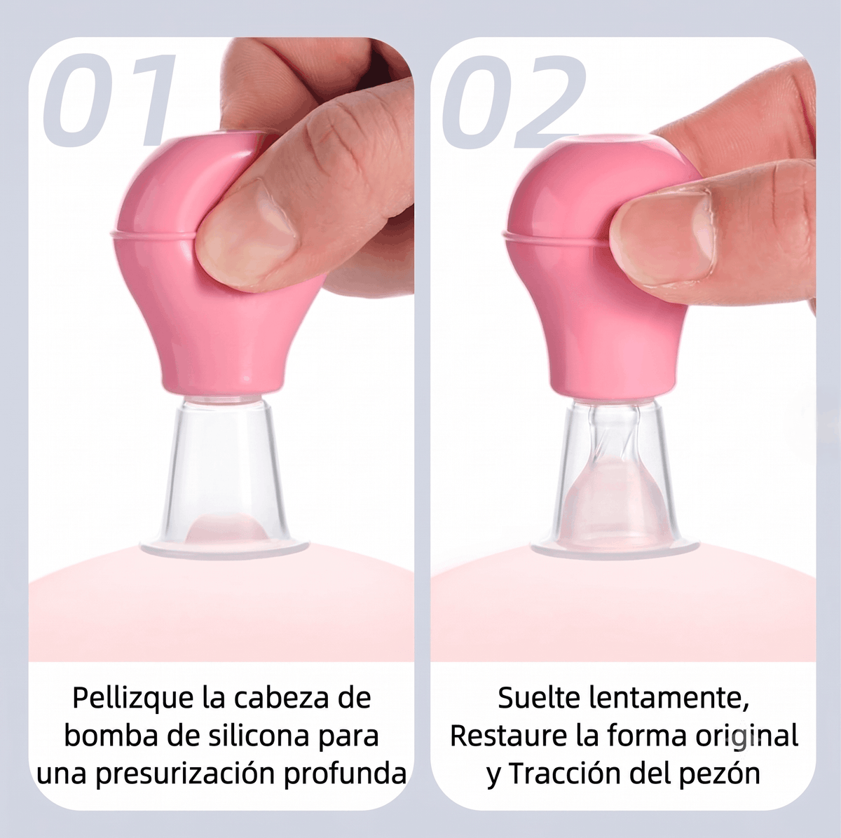 pasos para ocupar el formador de pezon